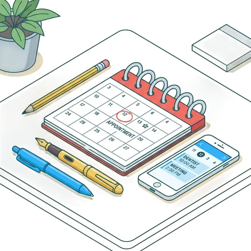 Booking Illustration